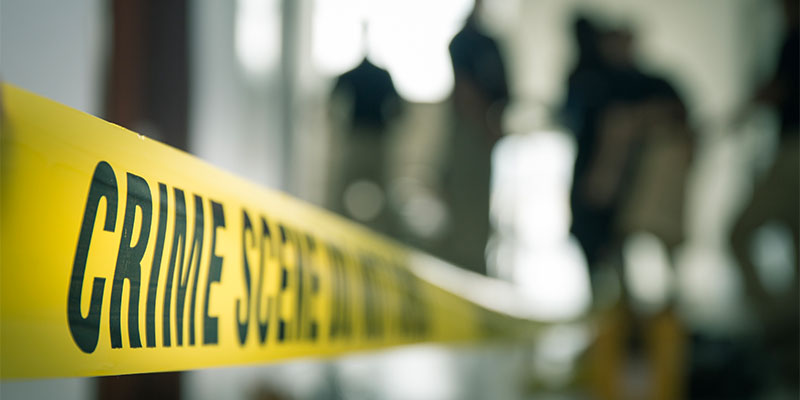 Restricted Taped off Crime Scene